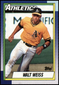 1990 Topps #165 Walt Weiss VG Oakland Athletics 