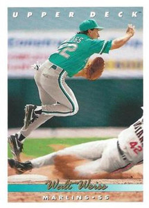 1993 Upper Deck #533 Walt Weiss VG Florida Marlins 