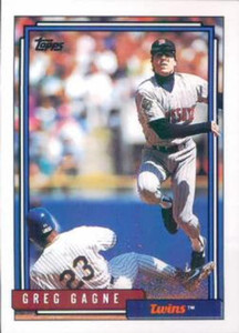1992 Topps #663 Greg Gagne VG Minnesota Twins 