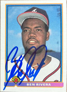 Ben Rivera Autographed 1991 Bowman #579