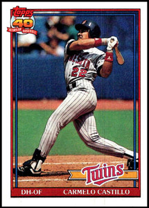 1991 Topps #266 Carmen Castillo VG Minnesota Twins 