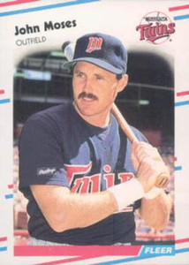 1988 Fleer Update #45 John Moses VG Minnesota Twins 