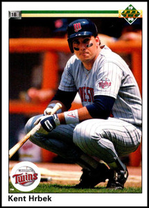 Kent Hrbek #125 Topps 1990 Baseball Card (Minnesota Twins) VG