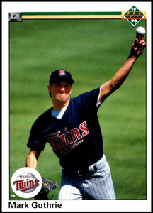 1990 Upper Deck #436 Mark Guthrie VG RC Rookie Minnesota Twins 