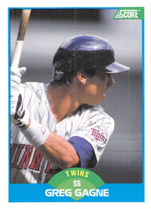 1989 Score #159 Greg Gagne VG Minnesota Twins 