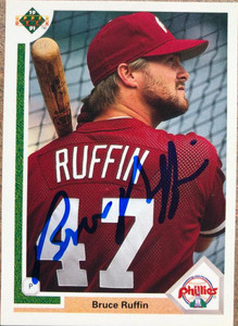 Bruce Ruffin Autographed 1991 Upper Deck #410