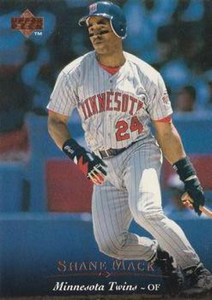 1995 Upper Deck #190 Shane Mack VG Minnesota Twins 