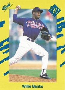 1990 Classic Yellow #31 Willie Banks VG Minnesota Twins 