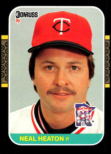 1987 Donruss #615 Neal Heaton VG Minnesota Twins 
