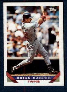 1993 Topps #389 Brian Harper VG Minnesota Twins 