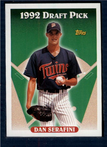 1993 Topps #307 Dan Serafini VG RC Rookie Minnesota Twins 
