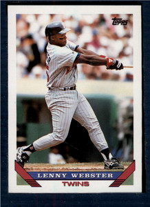 1993 Topps #37 Lenny Webster VG Minnesota Twins 