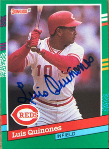Luis Quinones Autographed 1991 Donruss #459