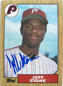 Jeff Stone Autographed 1987 Topps #532