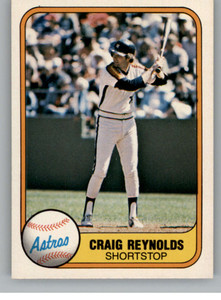 1981 Fleer #74 Craig Reynolds VG Houston Astros 