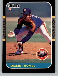 1987 Donruss #261 Dickie Thon VG Houston Astros 