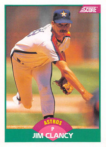 1989 Score Rookie/Traded #42T Jim Clancy VG Houston Astros 