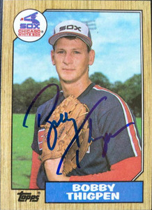 Bobby Thigpen Autographed 1987 Topps #61