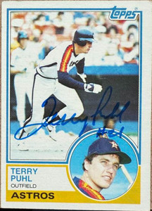 Terry Puhl Autographed 1983 Topps #39