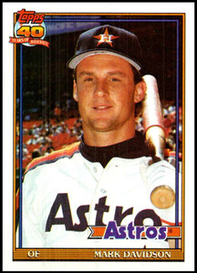 1991 Topps #678 Mark Davidson VG Houston Astros 