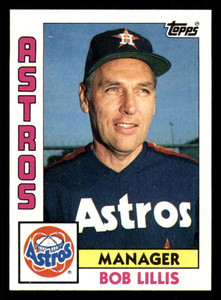 1984 Topps #441 Bob Lillis MG VG Houston Astros 