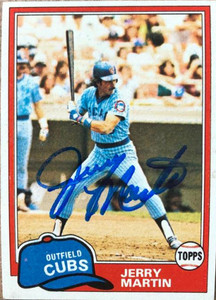 Jerry Martin Autographed 1981 Topps #103