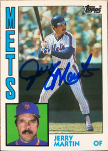 SOLD 77423 Jerry Martin Autographed 1984 Topps Traded Tiffany #74T