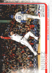 2019 Topps #3 Eduardo Nunez NM-MT Boston Red Sox 