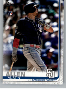 2019 Topps Update #US103 Austin Allen NM-MT RC Rookie San Diego Padres 