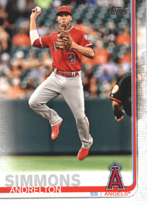 2019 Topps #255 Andrelton Simmons NM-MT Los Angeles Angels 