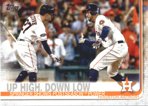 2019 Topps #447 Up High Down Low/George Springer NM-MT Houston Astros 