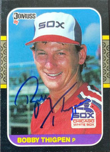 Bobby Thigpen Autographed 1987 Donruss #370