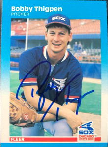 Bobby Thigpen Autographed 1987 Fleer #507