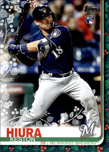 2019 Topps Holiday #HW43 Keston Hiura NM-MT  RC Rookie Milwaukee Brewers 