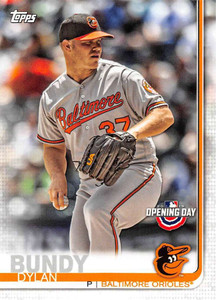 2019 Topps Opening Day #80 Dylan Bundy NM-MT Baltimore Orioles 