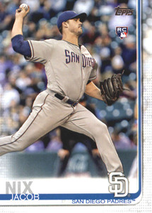 2019 Topps #33 Jacob Nix NM-MT RC Rookie San Diego Padres 