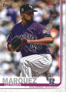 2019 Topps #602 German Marquez NM-MT Colorado Rockies 