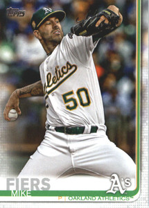 2019 Topps #413 Mike Fiers NM-MT Oakland Athletics 