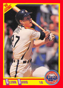 1990 Score #272 Glenn Davis VG Houston Astros 