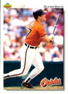 1992 Upper Deck #654 Glenn Davis VG Baltimore Orioles 