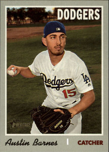 2019 Topps Heritage High Number #597 Austin Barnes NM-MT Los Angeles Dodgers 