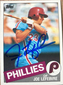 Joe Lefebvre Autographed 1985 Topps #531