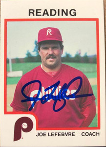 Joe Lefebvre Autographed 1987 Pro Cards #790