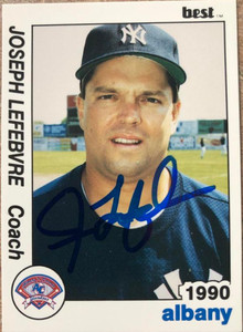 Joe Lefebvre Autographed 1990 Best Albany-Colonie Yankees #25