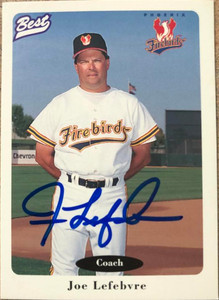Joe Lefebvre Autographed 1996 Best Phoenix Firebirds #4