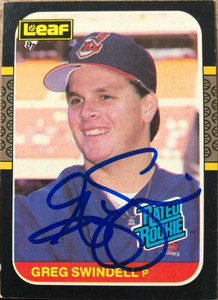 Greg Swindell Autographed 1987 Leaf #32