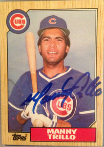 Manny Trillo Autographed 1987 Topps #732