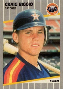 1989 Fleer #353 Craig Biggio VG RC Rookie Houston Astros 