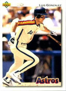 1992 Upper Deck #372 Luis Gonzalez VG Houston Astros 