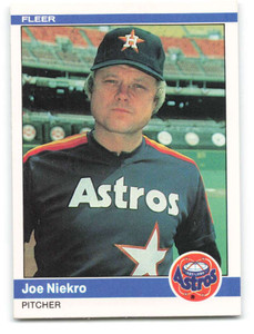 1984 Fleer #234 Joe Niekro VG Houston Astros 
